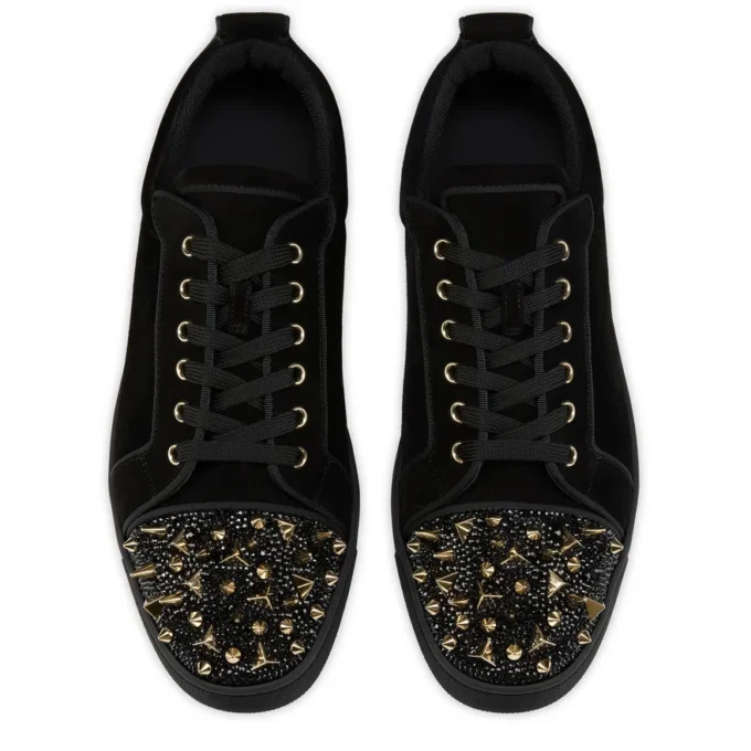 Louis Junior P Pik Pik Strass – Sneakers – Veau Velours – Black – Men