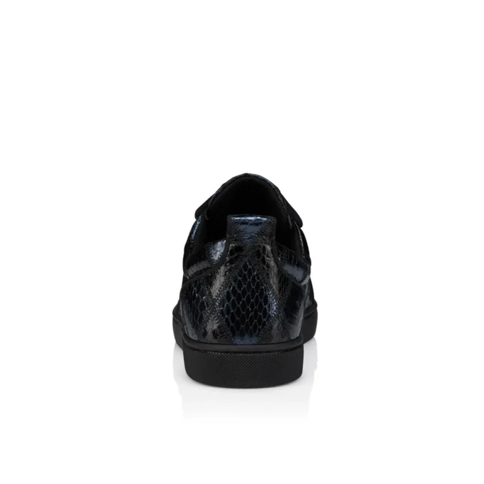Louis Junior – Sneakers – Patchwork Watersnake Leather – Black – Men