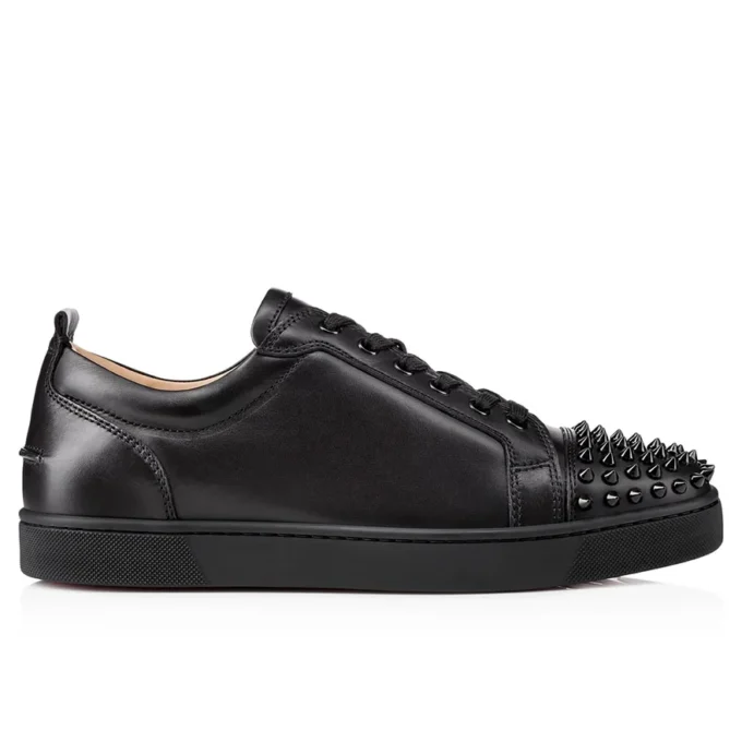 Louis Junior Spikes – Sneakers – Calf Leather and Spikes – Black – Men
