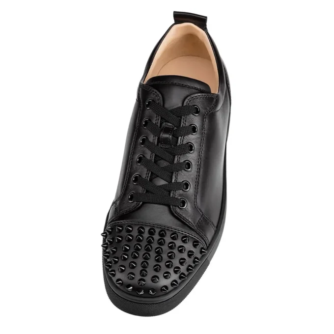 Louis Junior Spikes – Sneakers – Calf Leather and Spikes – Black – Men