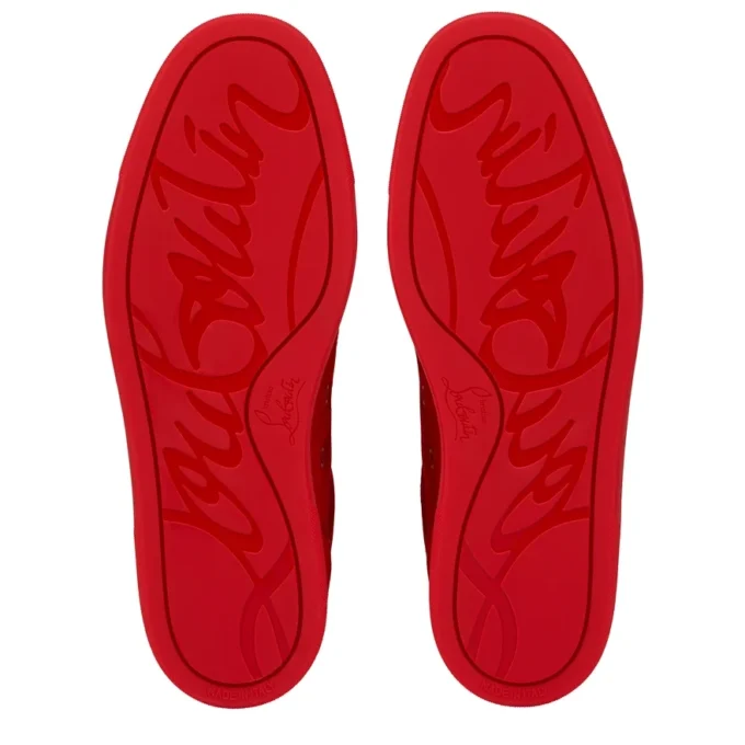 Louis Junior Spikes – Sneakers – Veau Velours and Spikes – Loubi – Men