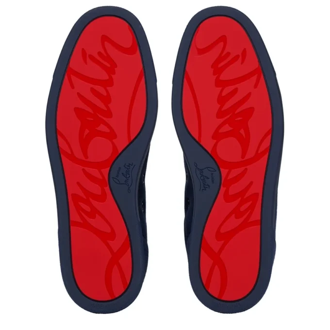 Louis Junior Spikes – Sneakers – Veau Velours and Spikes – Zaffiro – Men Louis Junior Spikes – Sneakers – Veau Velours and Spikes – Zaffiro – Men