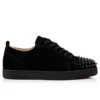 Louis Junior Spikes – Sneakers – Veau Velours – Black – Men