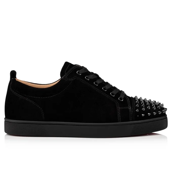 Louis Junior Spikes – Sneakers – Veau Velours – Black – Men