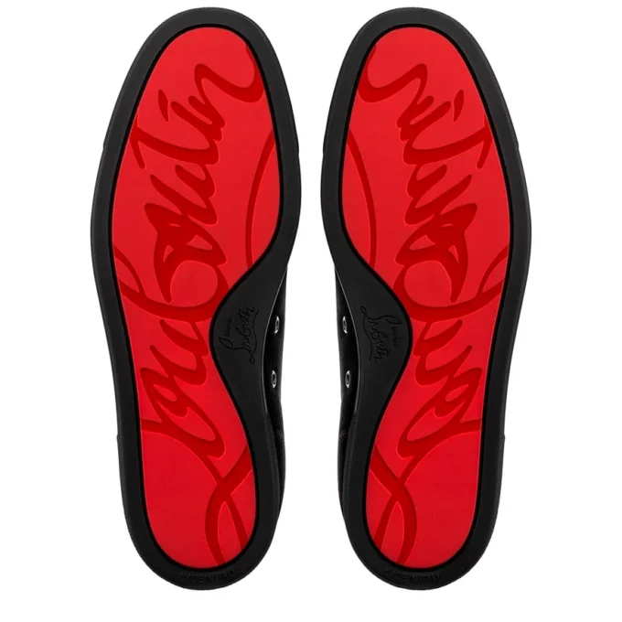 Louis Junior Spikes – Sneakers – Veau Velours – Black – Men