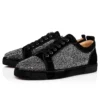 Louis Junior Strass – Sneakers – Suede Calf and Strass – Black – Men