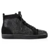 Louis Strass – Sneakers – Veau Velours and Strass – Black – Men