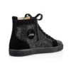Louis Strass – Sneakers – Veau Velours and Strass – Black – Men