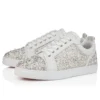 Louperla Jr – Sneakers – Crepe Satin, Calf Leather, Strass Et Perles – White – Men