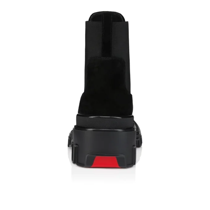 Marchacroche Dune – Low Boots – Reversed Calf Leather – Black – Men