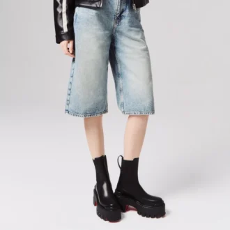 Marcharcroche Dune Maxx – 80 Mm Low Boots – Waxed Calf Leather – Black – Women