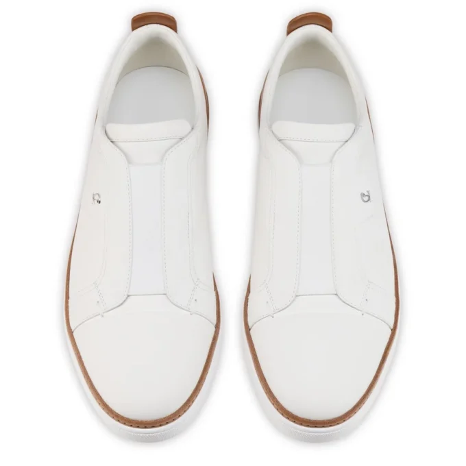 Marcontonio – Sneakers – Calf Leather – White – Men