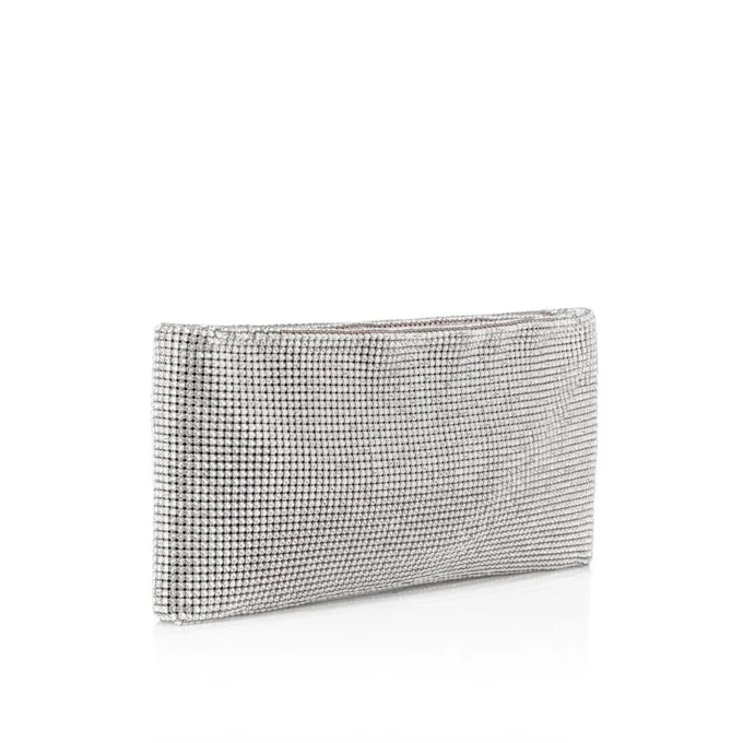 Maykimay – Clutch – Mesh and Strass – Silver