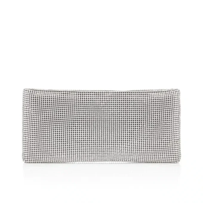 Maykimay – Clutch – Mesh and Strass – Silver