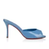 Me Dolly – 85 Mm Mules – Patent Calf Leather – Ceruleo – Women