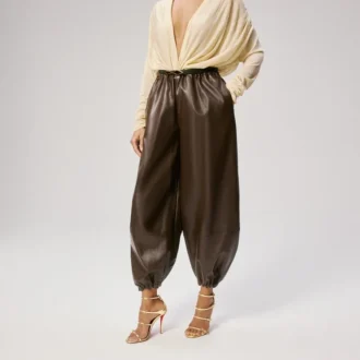 Millenium – 100 Mm Strappy Sandals – Calf Leather – Antic Gold – Women