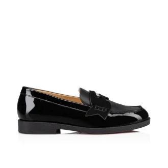 Mini Penny – Loafers – Patent Calf Leather and Suede – Black – Kids Mini Penny – Loafers – Patent Calf Leather and Suede – Black – Kids