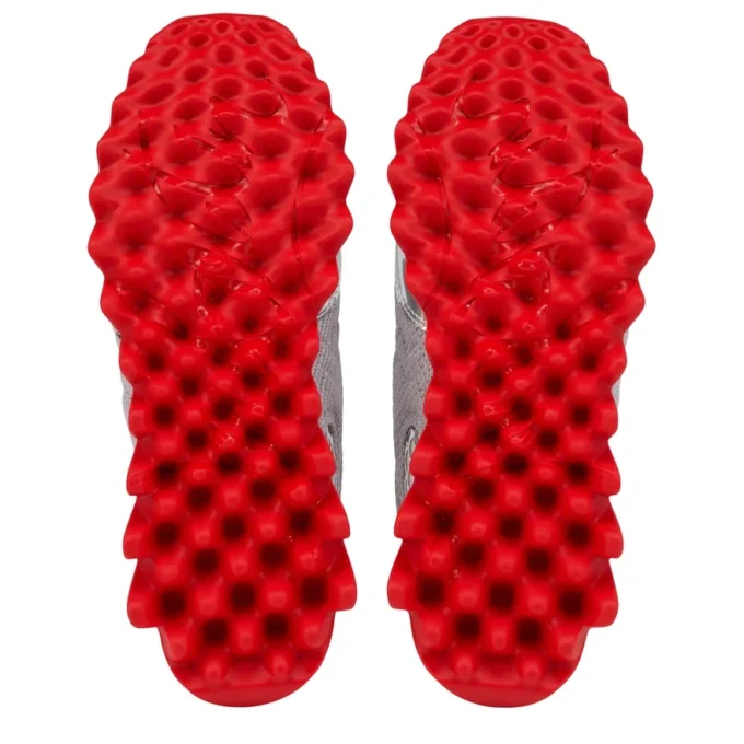 Mini Shark – Running Sneakers – Calf Leather – Silver – Kids