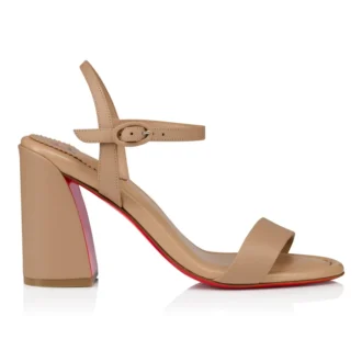 Miss Jane Sandal – 85 Mm Sandals – Lamb Nappa Leather – Blush – Women