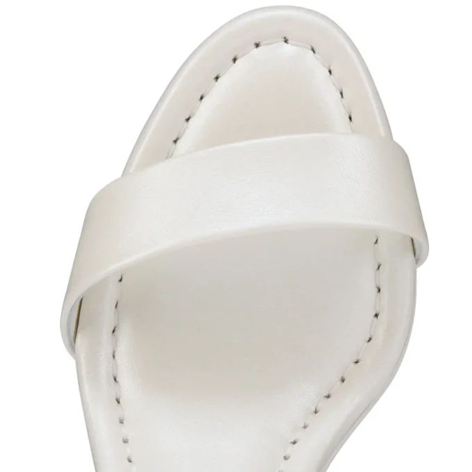 Miss Jane Sandal – 85 Mm Sandals – Pearlescent Nappa Leather – Bianco – Women