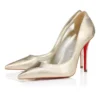 Miss Z – 100 Mm Pumps – Diamond-Shaped Laminated Lamb Nappa Leather – Platino Chiaro – Women
