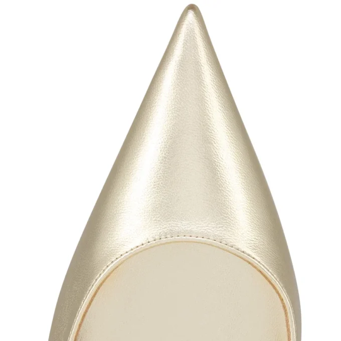 Miss Z – 100 Mm Pumps – Laminated Nappa Leather – Platine – Women