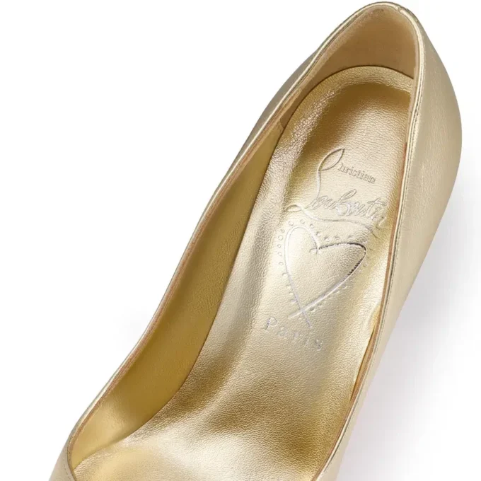 Miss Z – 100 Mm Pumps – Laminated Nappa Leather – Platine – Women