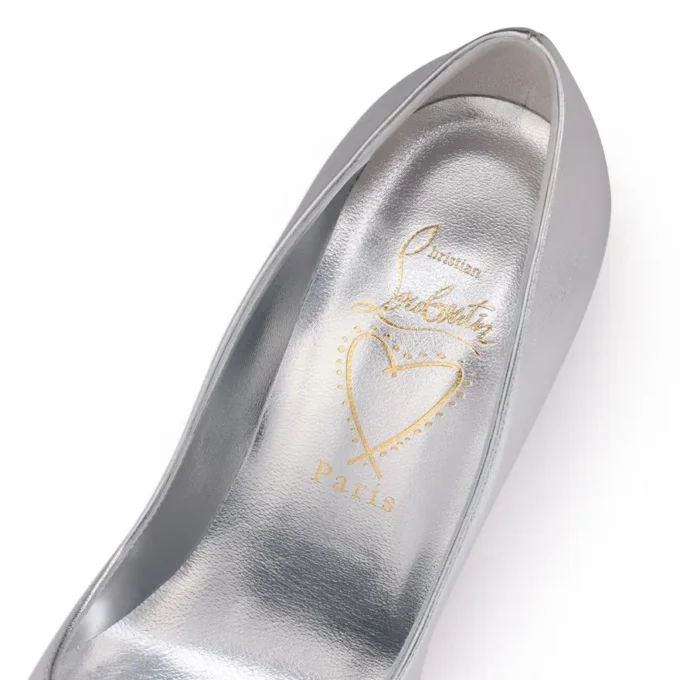 Miss Z – 100 Mm Pumps – Laminated Nappa Leather – Silver – Women