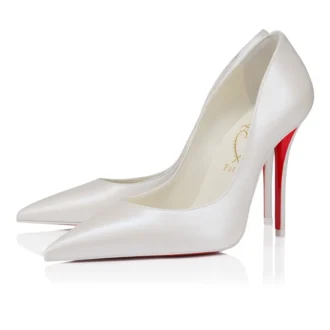 Miss Z – 100 Mm Pumps – Pearlescent Nappa Leather – Bianco – Women