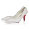 Miss Z – 80 Mm Pumps – Pearlescent Nappa Leather – Bianco – Women