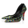 Miss Z Arlequin – 100 Mm Pumps – Micro-Sequins Embroidered Crepe Satin – Multicolor – Women