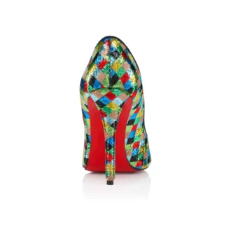 Miss Z Arlequin – 100 Mm Pumps – Micro-Sequins Embroidered Crepe Satin – Multicolor – Women