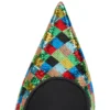 Miss Z Arlequin – 100 Mm Pumps – Micro-Sequins Embroidered Crepe Satin – Multicolor – Women