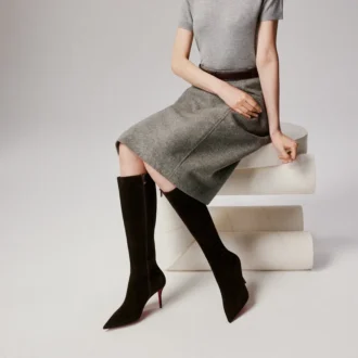 Miss Z Botta – 80 Mm Boots – Veau Velours – Cafa – Women Miss Z Botta – 80 Mm Boots – Veau Velours – Cafa – Women