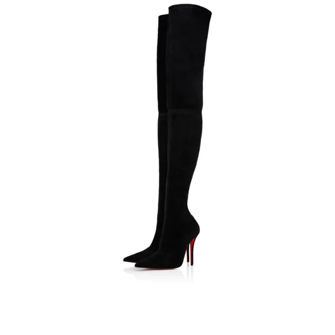 Miss Z Botta Alta – 100 Mm Boots – Veau Velours – Black – Women
