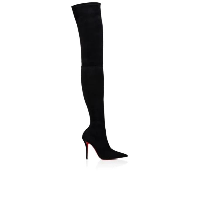 Miss Z Botta Alta – 100 Mm Boots – Veau Velours – Black – Women