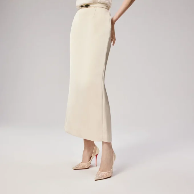 Miss Z Degrastrass Perla – 100 Mm Pumps – Mesh, Nappa Leather, Strass and Pearls – Bianco – Women