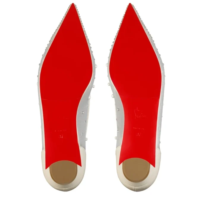 Miss Z Degrastrassina Perla – Ballerinas – Mesh, Nappa Leather, Strass and Pearls – Black – Women