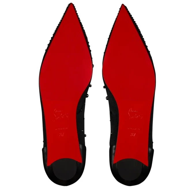 Miss Z Degrastrassina Perla – Ballerinas – Mesh, Nappa Leather, Strass and Pearls – Black – Women Miss Z Degrastrassina Perla – Ballerinas – Mesh, Nappa Leather, Strass and Pearls – Black – Women