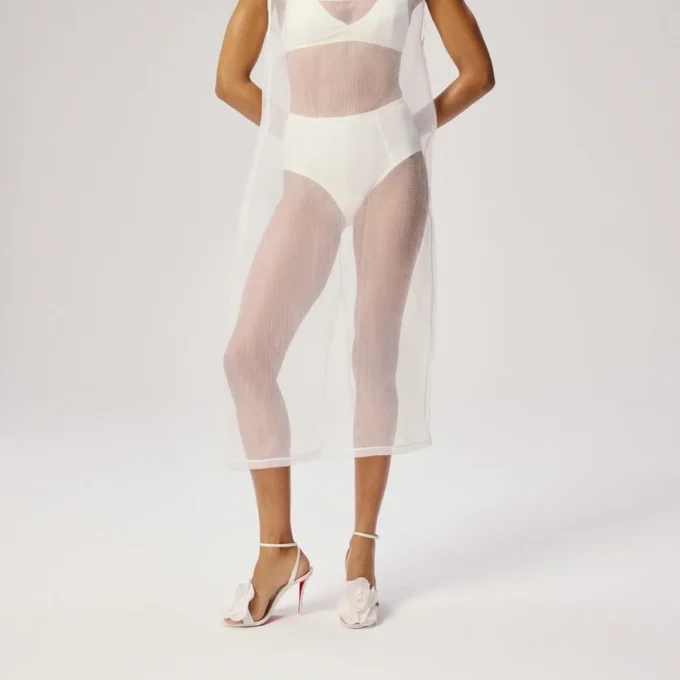 Miss Z Flora – 100 Mm Strappy Sandals – Pearly Nappa Leather – Bianco – Women