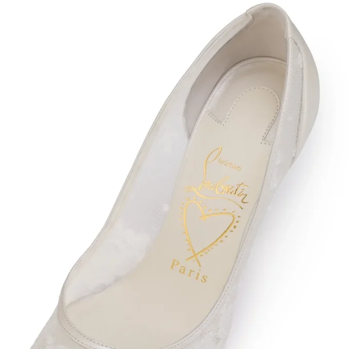 Miss Z Mesh – 100 Mm Pumps – Mesh and Nappa Leather – Bianco – Women