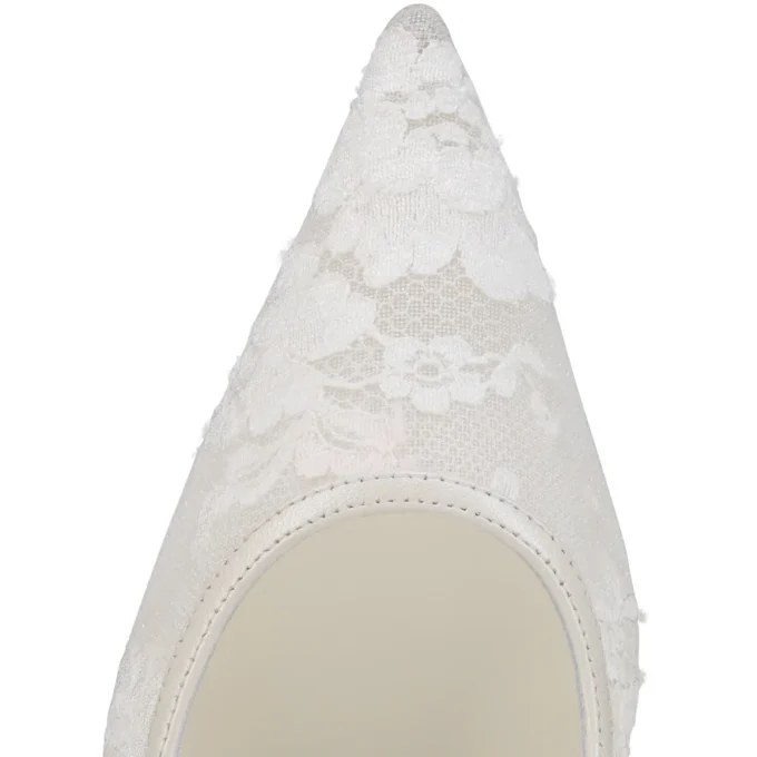 Miss Z Mesh – 80 Mm Pumps – Mesh and Nappa Leather – Bianco – Women