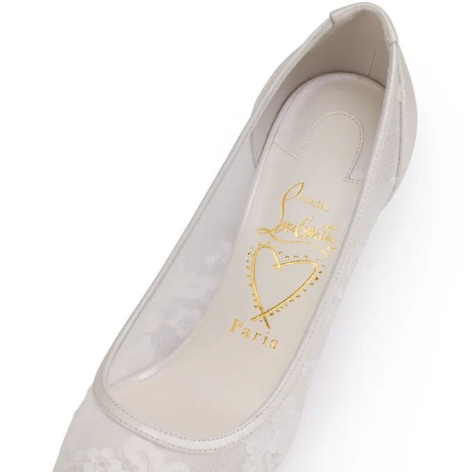 Miss Z Mesh – 80 Mm Pumps – Mesh and Nappa Leather – Bianco – Women