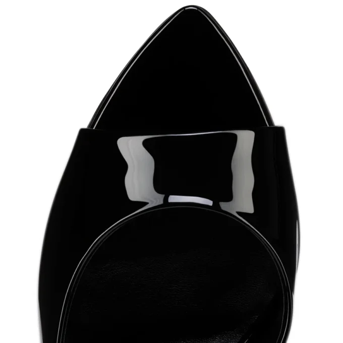 Miss Z Mule – 100 Mm Mules – Patent Calf Leather – Black – Women