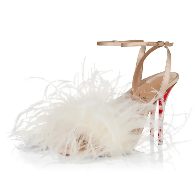 Miss Z Poupi – 100 Mm Strappy Sandals – Crepe Satin – Blush – Women