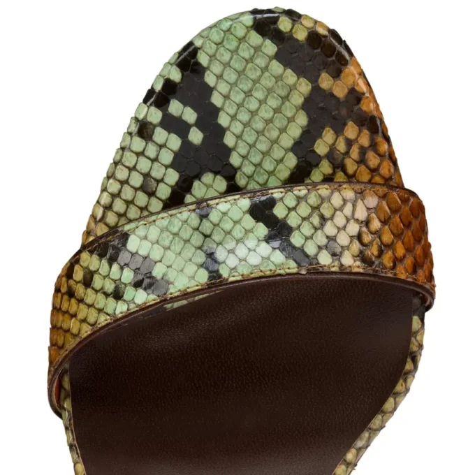 Miss Z Sandal – 100 Mm Strappy Sandals – Gradient Python Leather – Palio Haiiro – Women