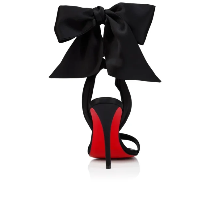 Miss Z Sandal Du Desert – 100 Mm Strappy Sandals – Crepe Satin – Black – Women Miss Z Sandal Du Desert – 100 Mm Strappy Sandals – Crepe Satin – Black – Women