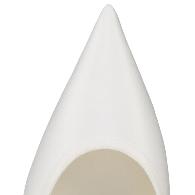 Miss Z Sling – 60 Mm Slingback Pumps – Crepe Satin – Ivory – Women