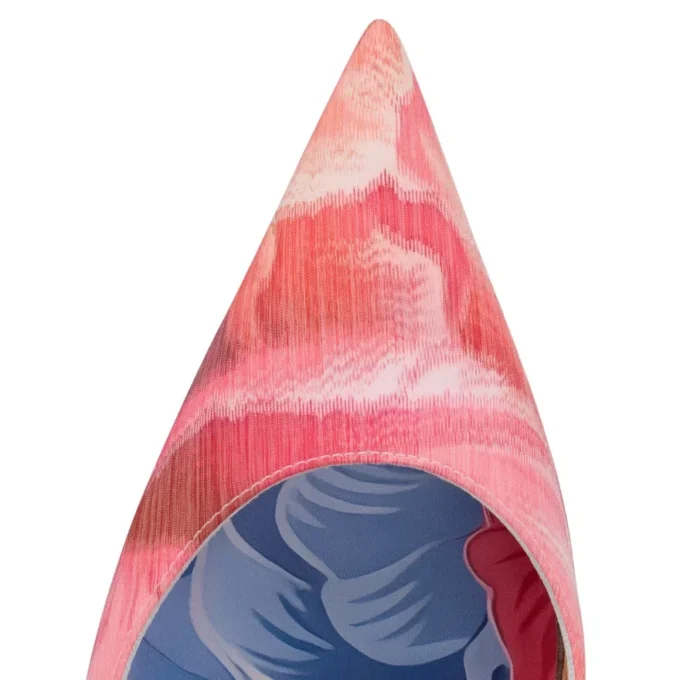 Miss Z Sling Back – 100 Mm Slingback Pumps – Peonies Printed China Fabric – Multicolor – Women Miss Z Sling Back – 100 Mm Slingback Pumps – Peonies Printed China Fabric – Multicolor – Women