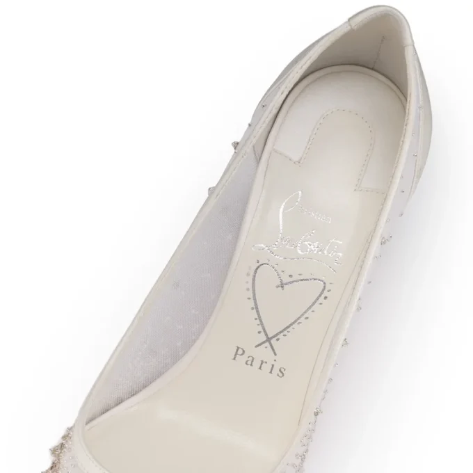 Miss Z Sparkling – 80 Mm Pumps – Mesh and Strass – Version Ivory – Women Miss Z Sparkling – 80 Mm Pumps – Mesh and Strass – Version Ivory – Women